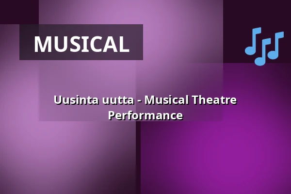 Uusinta uutta - Musical Theatre Performance — Roihuvuoren seniorikeskus, Helsinki