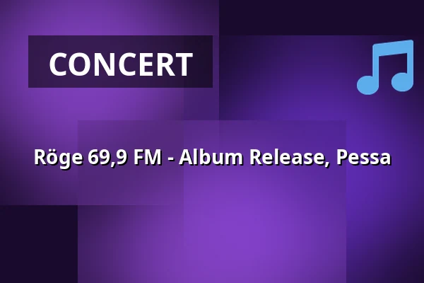 Röge 69,9 FM - Album Release, Pessa — Kuudes Linja, Helsinki