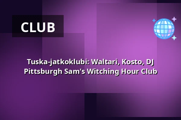 Tuska-jatkoklubi: Waltari, Kosto, DJ Pittsburgh Sam's Witching Hour Club — On The Rocks, Helsinki
