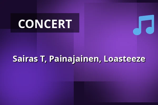 Sairas T, Painajainen, Loasteeze — On The Rocks, Helsinki