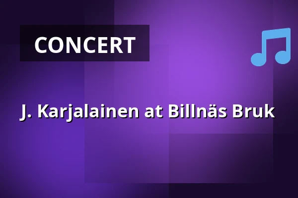 J. Karjalainen at Billnäs Bruk — Billnäsin Ruukki, Billnäs