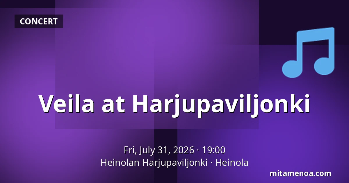 Veila at Harjupaviljonki — Heinolan Harjupaviljonki, Heinola