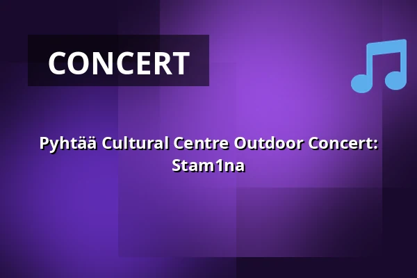Pyhtää Cultural Centre Outdoor Concert: Stam1na — Pyhtään Kulttuuritalo, Pyhtää