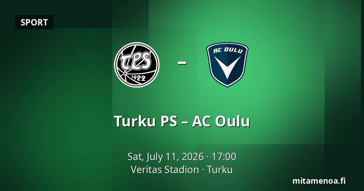 Turku PS – AC Oulu — Veritas Stadion, Turku