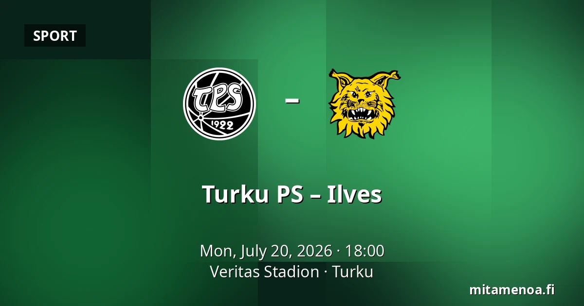 Turku PS – Ilves — Veritas Stadion, Turku