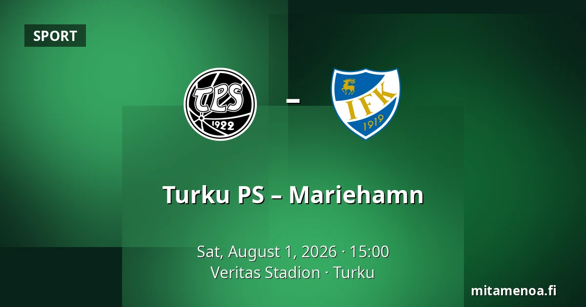 Turku PS – Mariehamn — Veritas Stadion, Turku