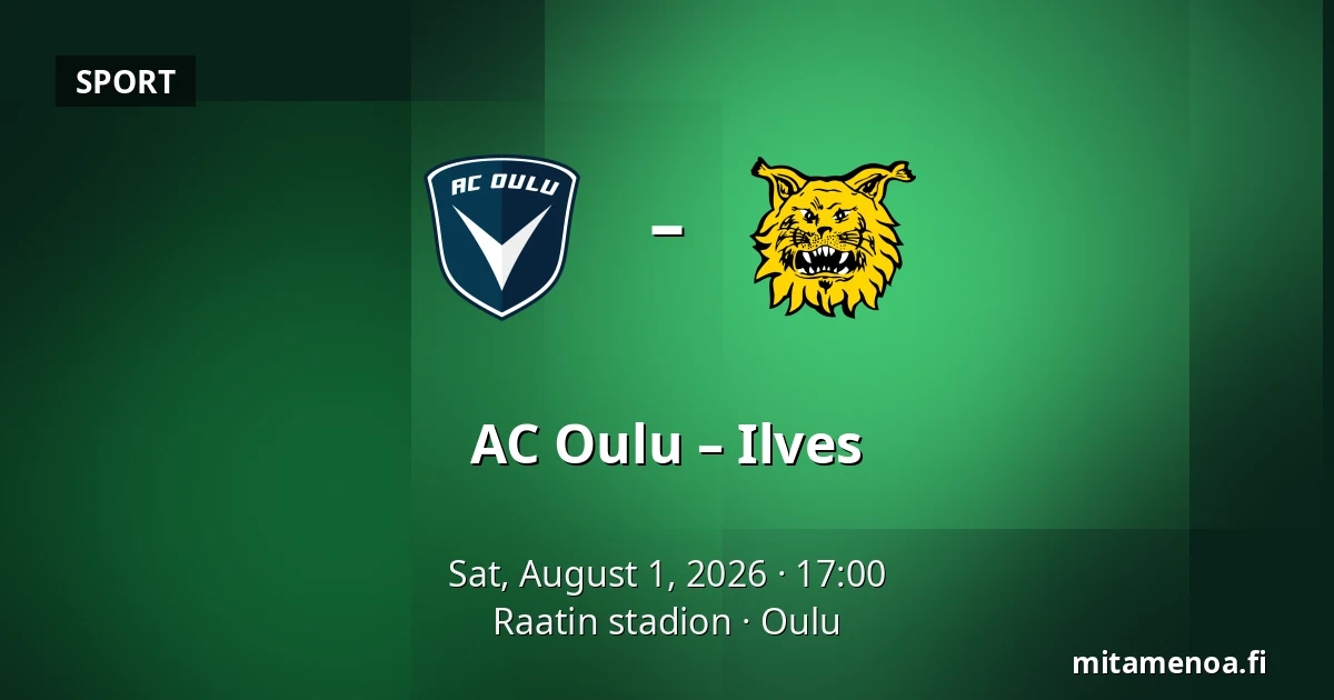 AC Oulu – Ilves — Raatin stadion, Oulu