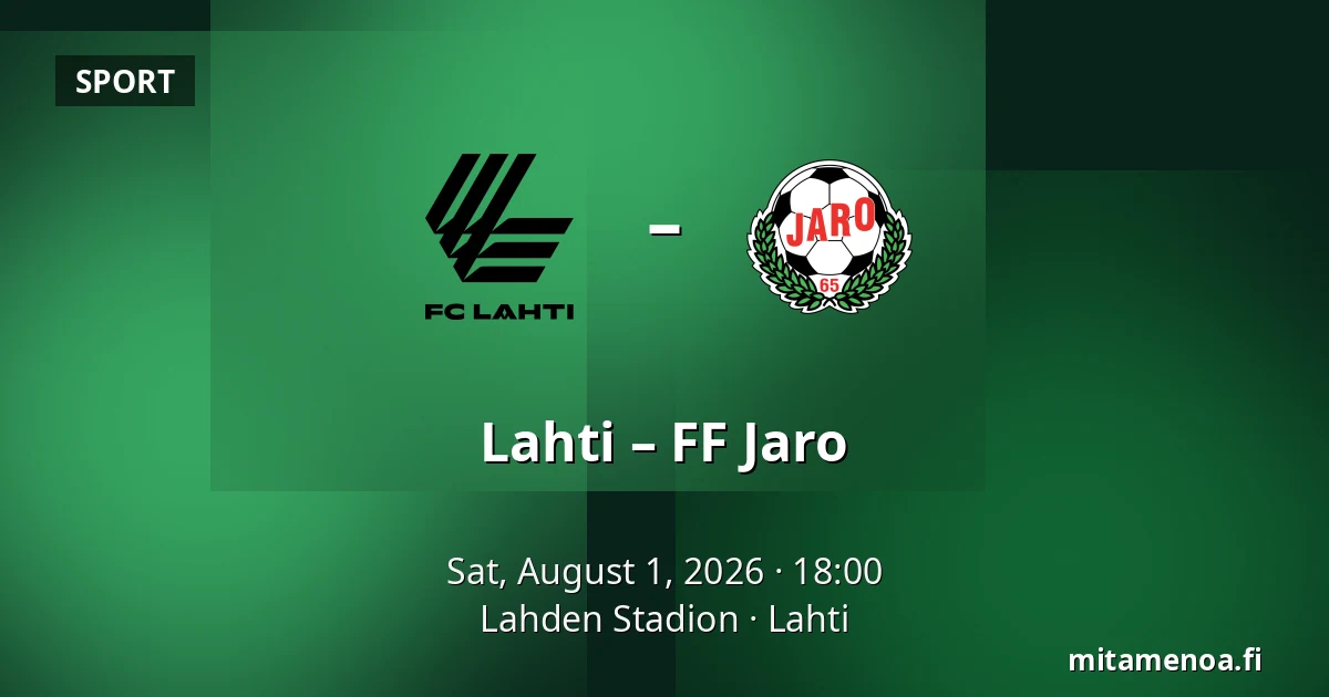 Lahti – FF Jaro — Lahden Stadion, Lahti