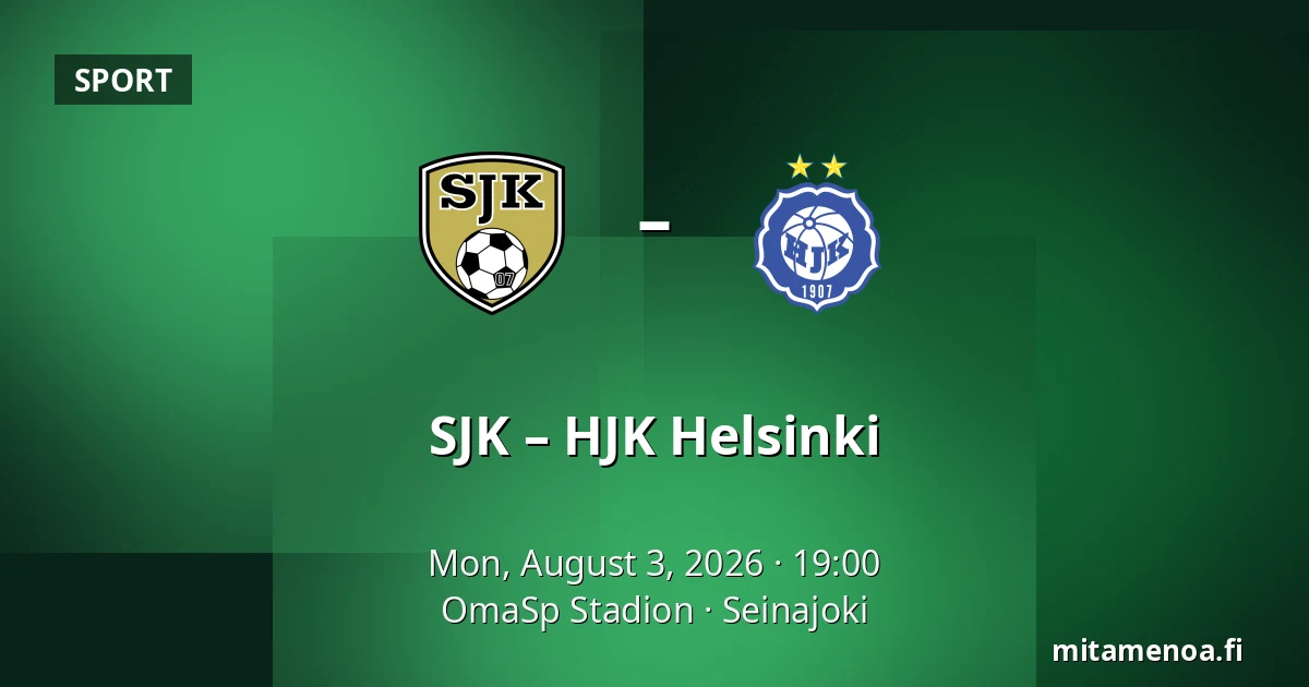 SJK – HJK Helsinki — OmaSp Stadion, Seinajoki