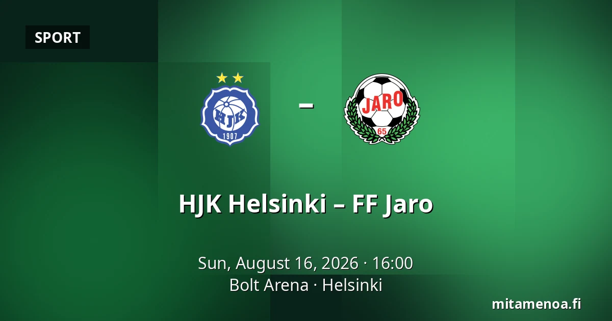 HJK Helsinki – FF Jaro — Bolt Arena, Helsinki