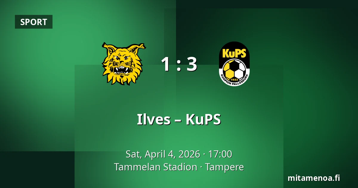 Ilves – KuPS — Tammelan Stadion, Tampere
