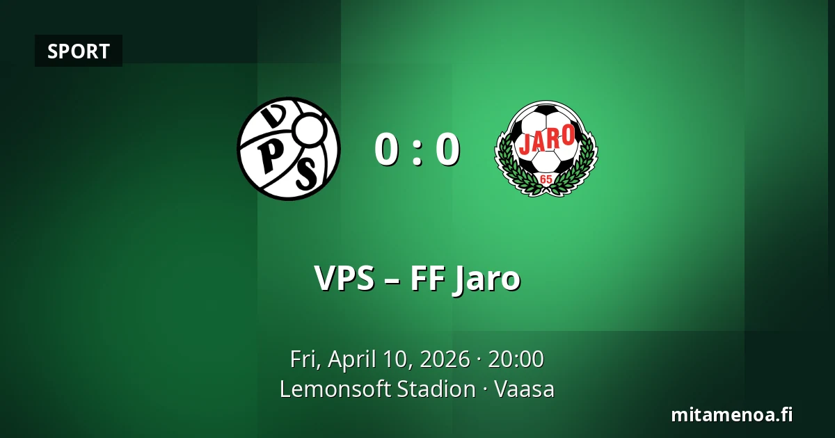 VPS – FF Jaro — Lemonsoft Stadion, Vaasa