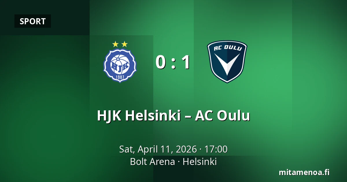 HJK Helsinki – AC Oulu — Bolt Arena, Helsinki