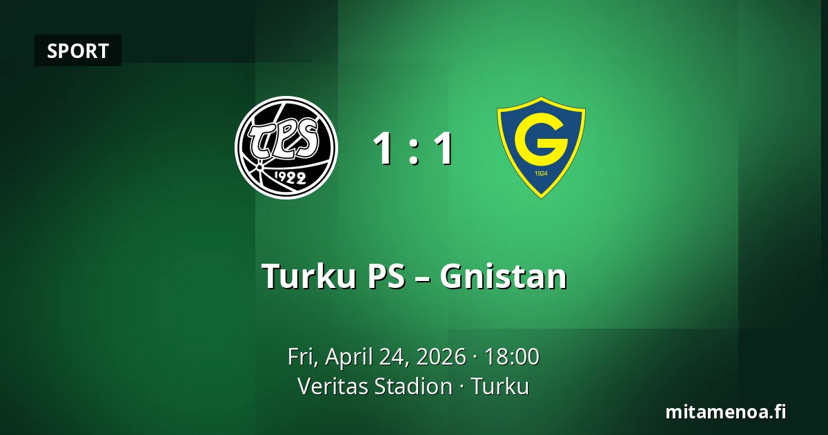 Turku PS – Gnistan — Veritas Stadion, Turku