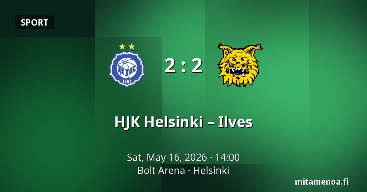 HJK Helsinki – Ilves — Bolt Arena, Helsinki