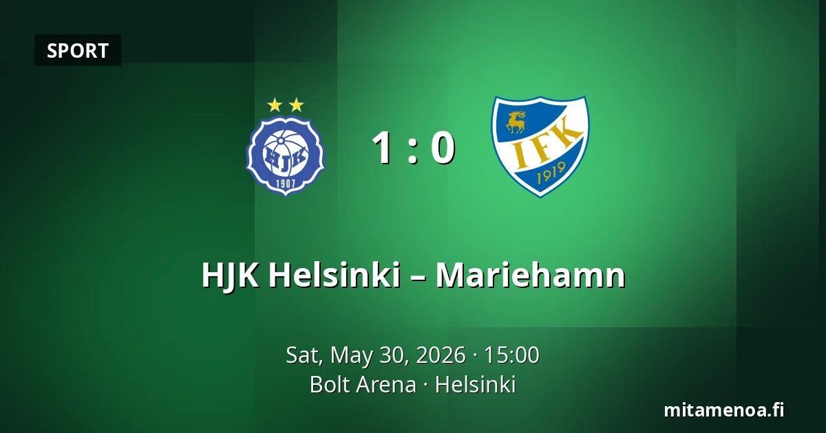HJK Helsinki – Mariehamn — Bolt Arena, Helsinki