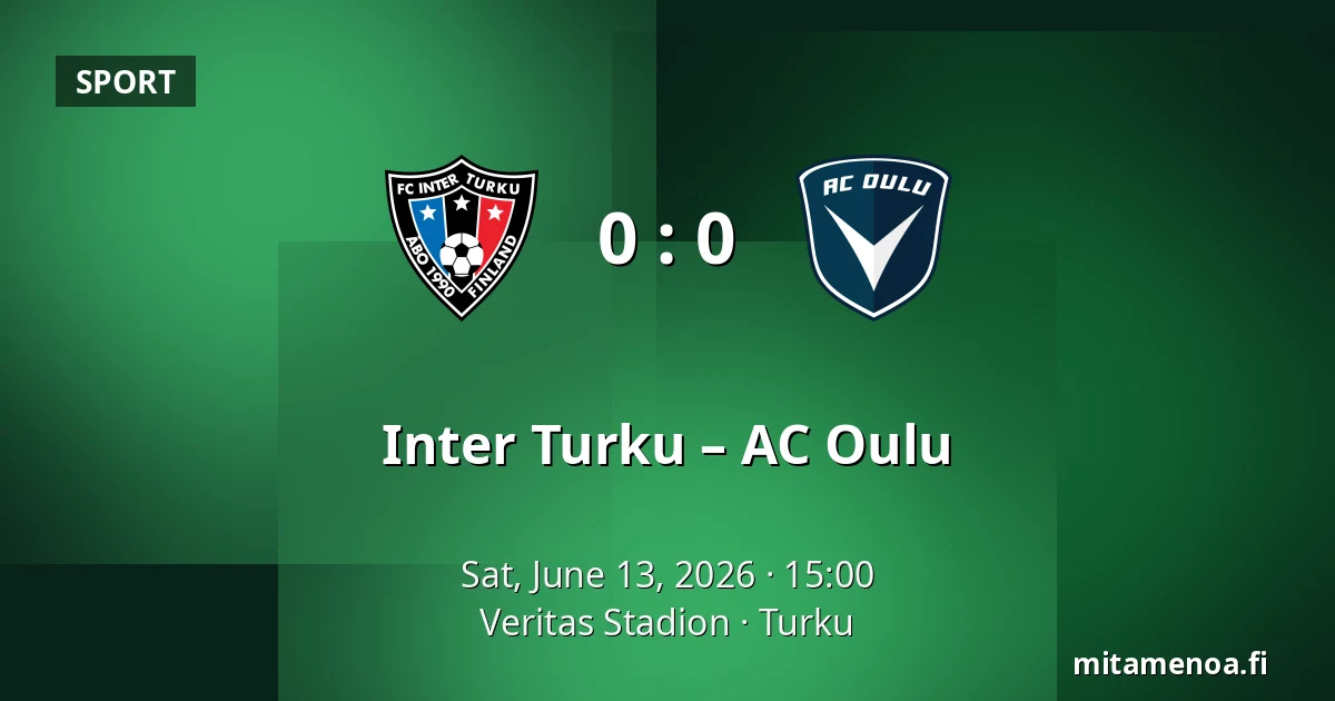 Inter Turku – AC Oulu — Veritas Stadion, Turku