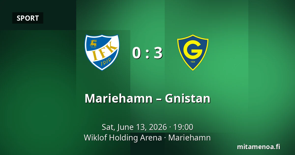 Mariehamn – Gnistan — Wiklof Holding Arena, Maarianhamina
