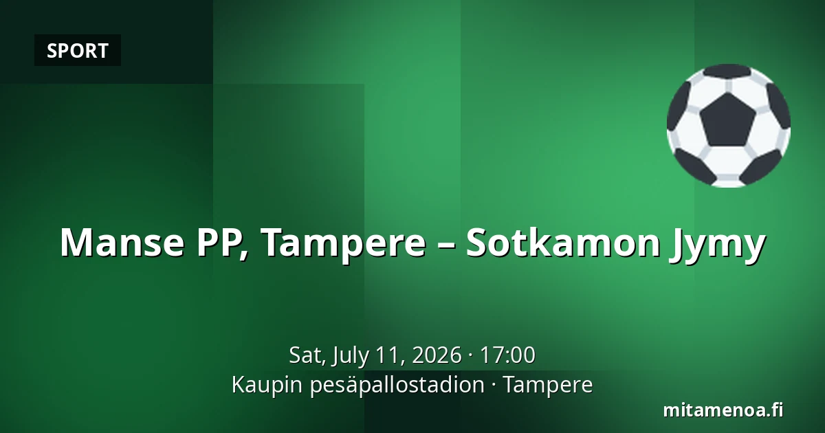 Manse PP, Tampere – Sotkamon Jymy — Kaupin pesäpallostadion, Tampere