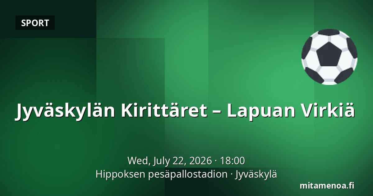 Jyväskylän Kirittäret – Lapuan Virkiä — Hippoksen pesäpallostadion, Jyväskylä