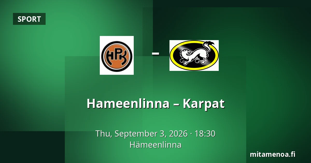 Hameenlinna – Karpat — Hämeenlinna