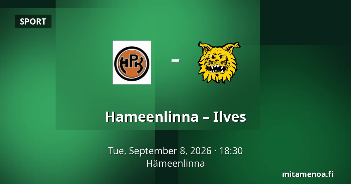 Hameenlinna – Ilves — Hämeenlinna