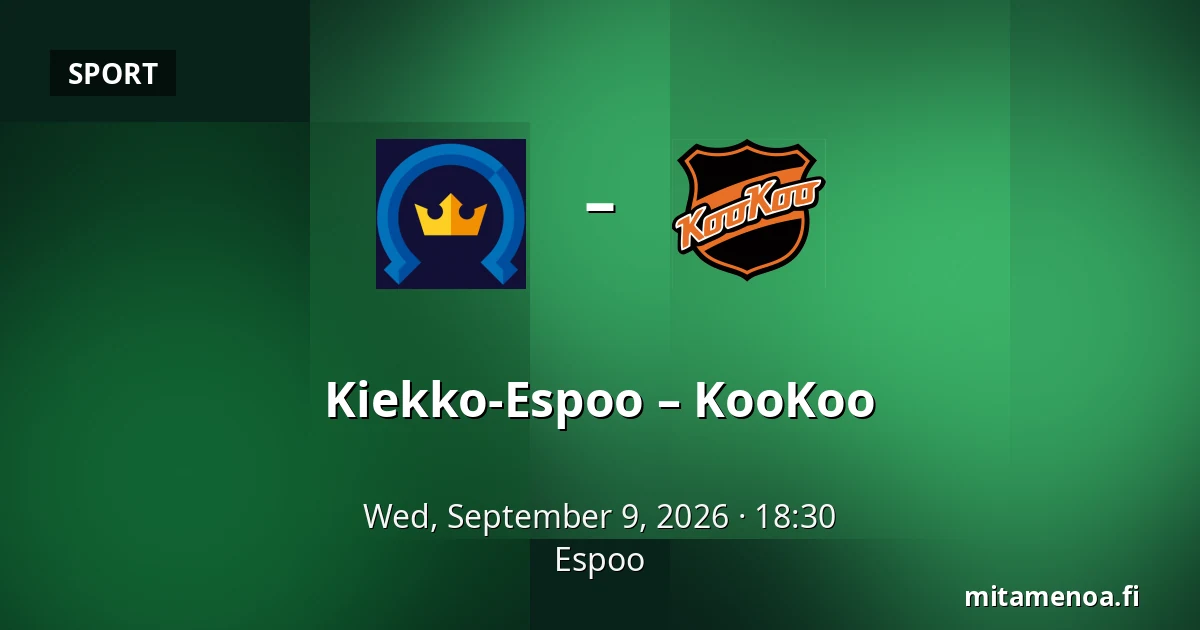 Kiekko-Espoo – KooKoo — Espoo
