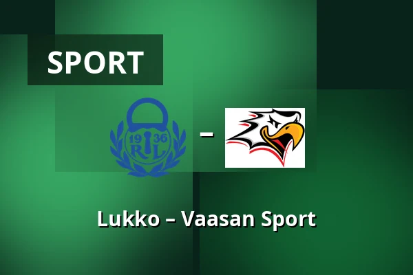 Lukko – Vaasan Sport — Rauma