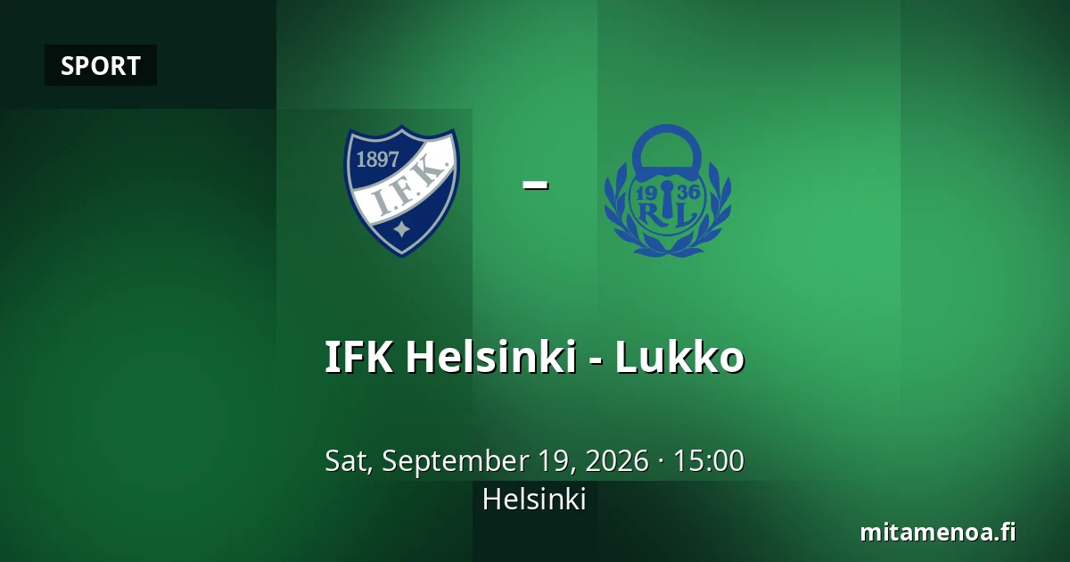 IFK Helsinki – Lukko — Helsinki