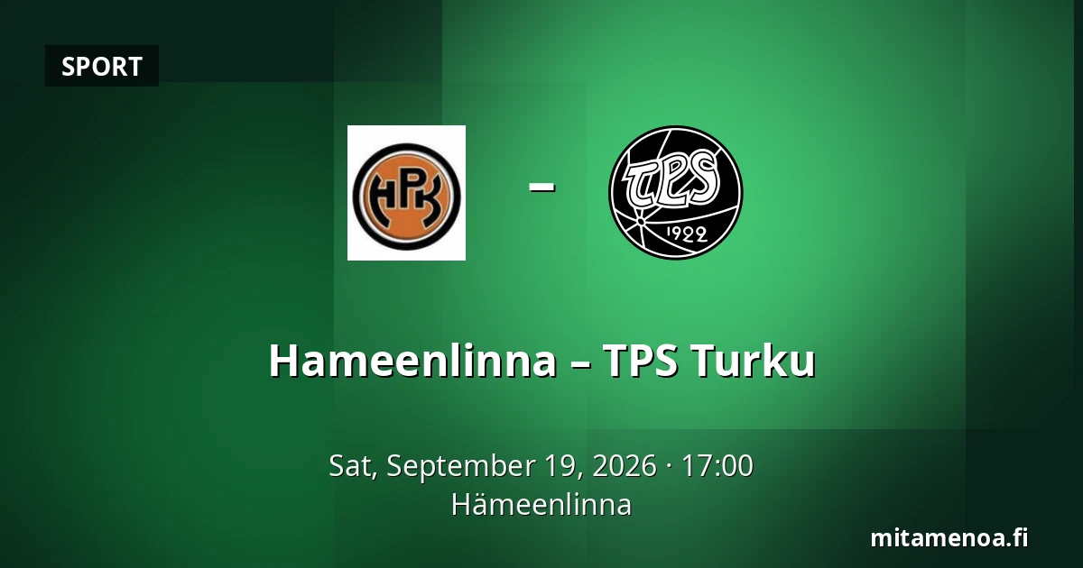 Hameenlinna – TPS Turku — Hämeenlinna