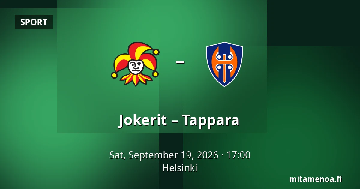 Jokerit – Tappara — Helsinki