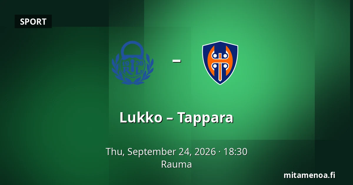 Lukko – Tappara — Rauma