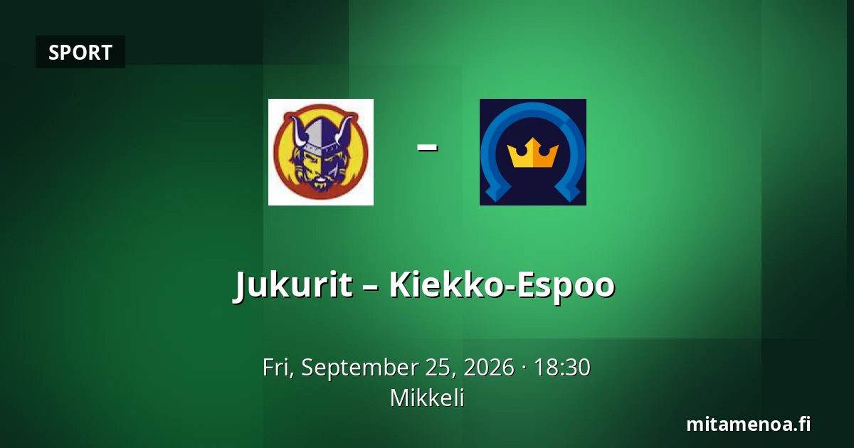 Jukurit – Kiekko-Espoo — Mikkeli
