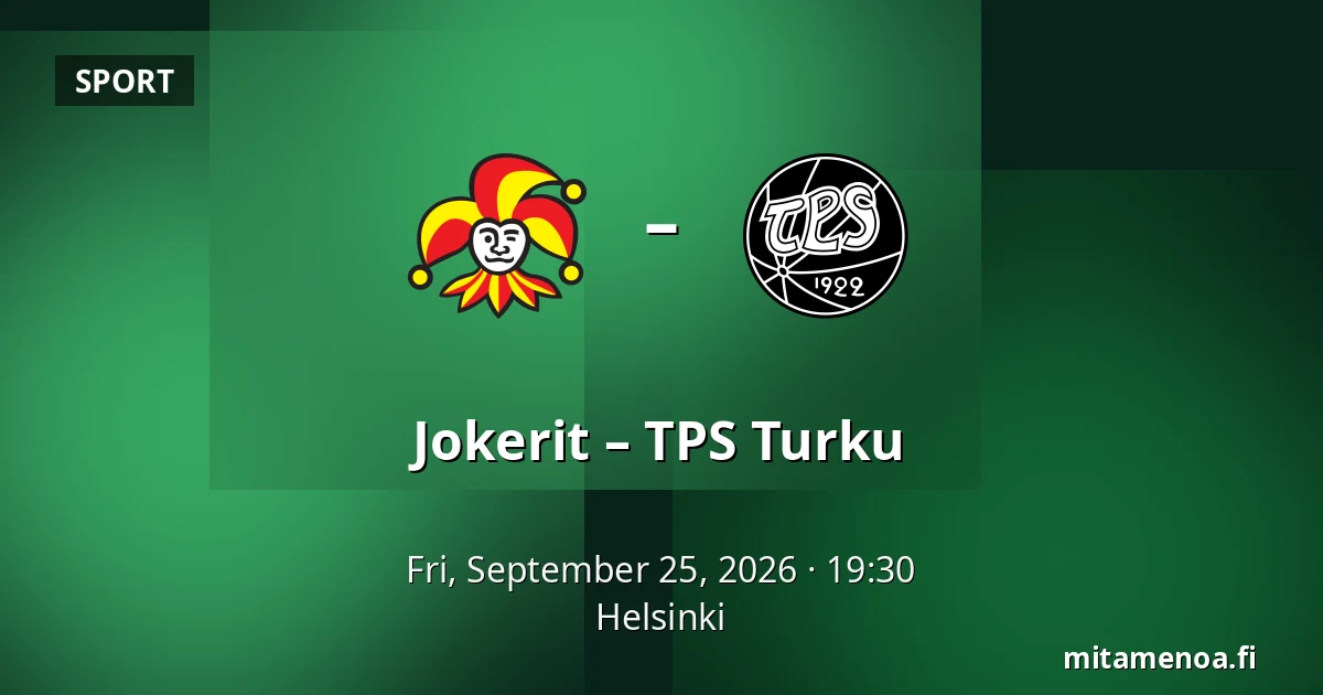 Jokerit – TPS Turku — Helsinki
