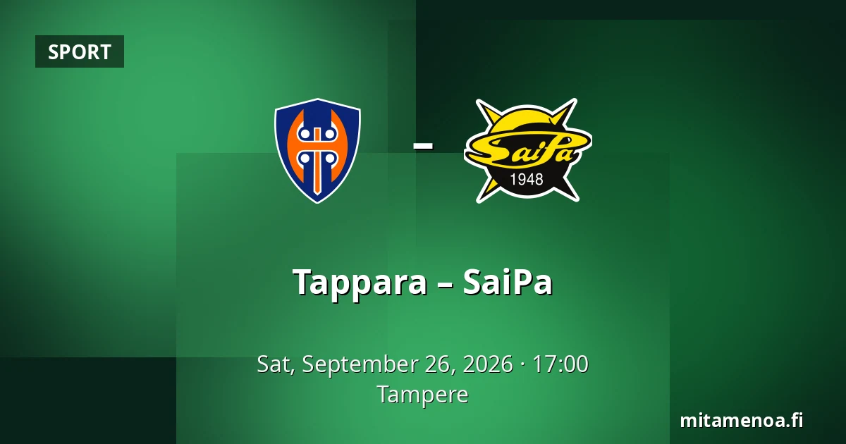 Tappara – SaiPa — Tampere