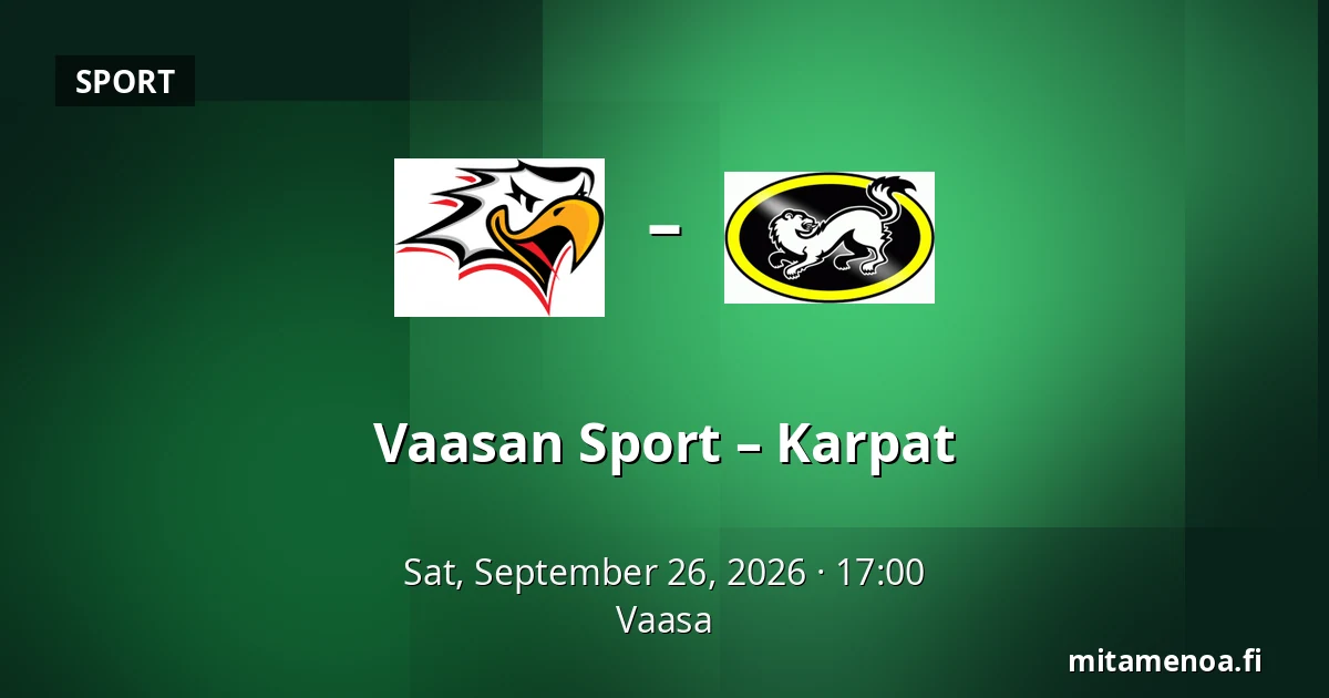 Vaasan Sport – Karpat — Vaasa