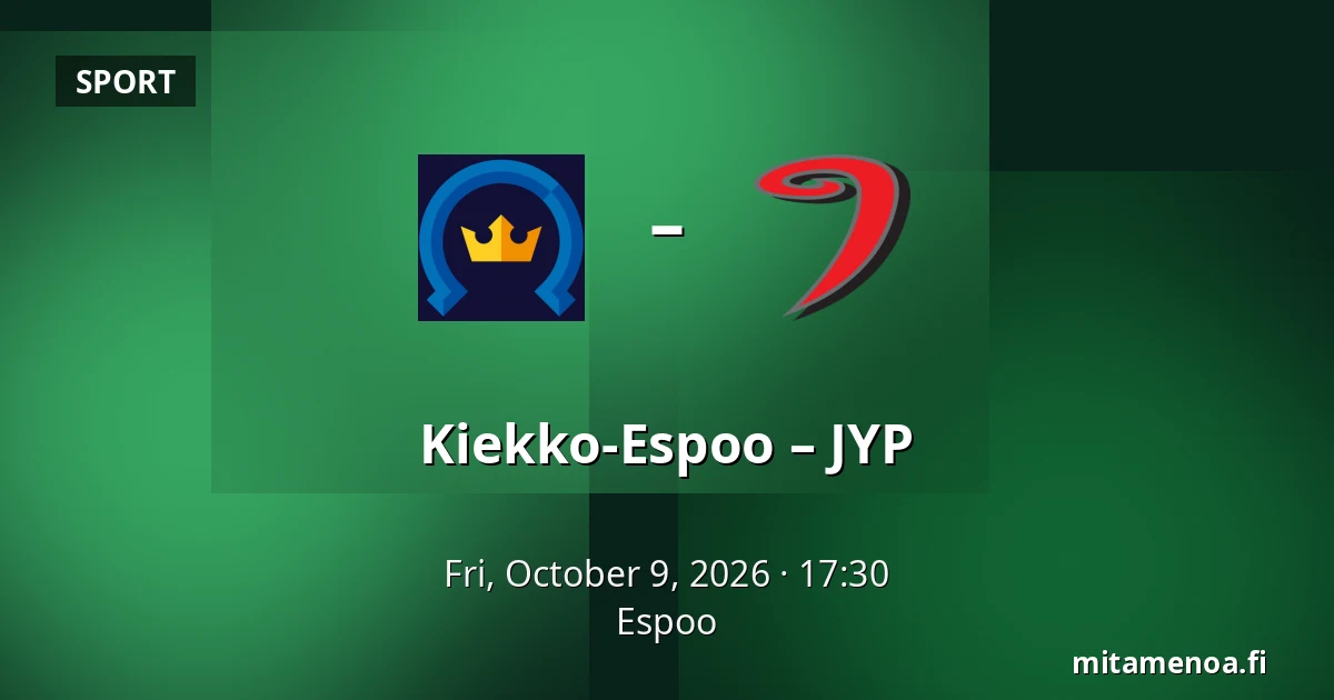 Kiekko-Espoo – JYP — Espoo