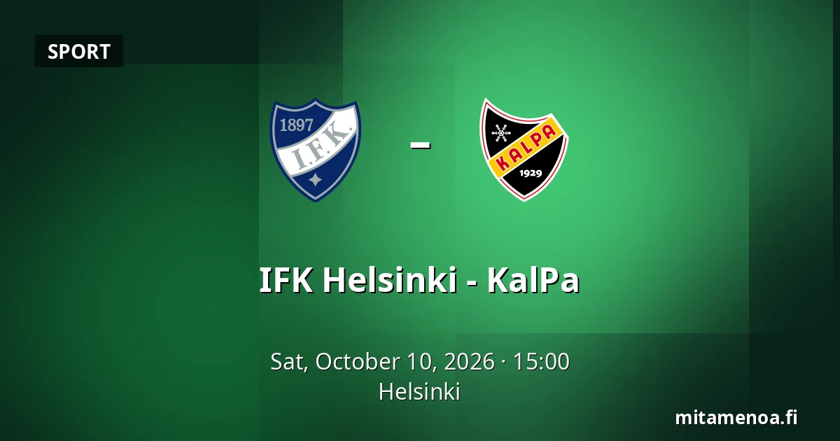 IFK Helsinki – KalPa — Helsinki