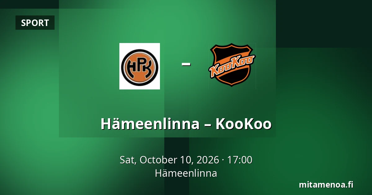 Hameenlinna – KooKoo — Hämeenlinna