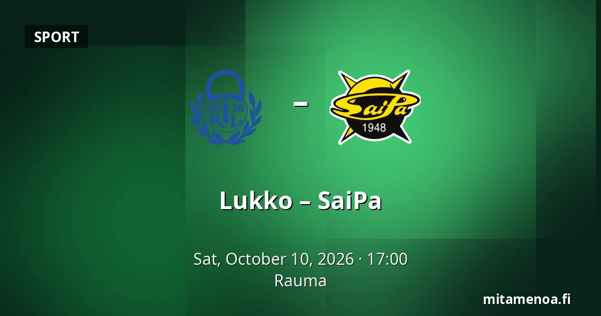 Lukko – SaiPa — Rauma