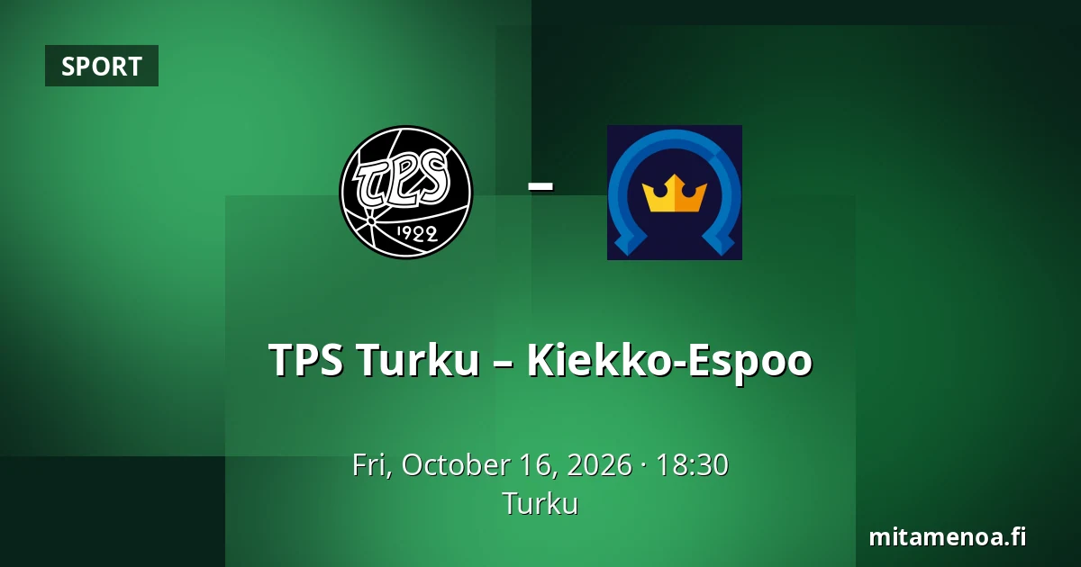 TPS Turku – Kiekko-Espoo — Turku