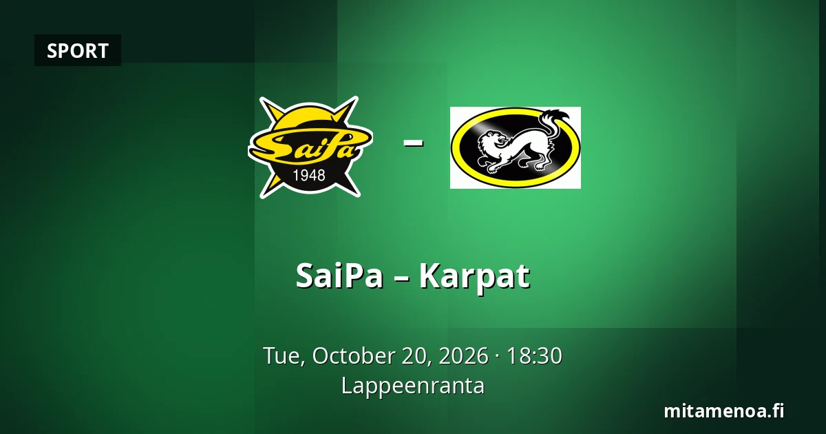 SaiPa – Karpat — Lappeenranta