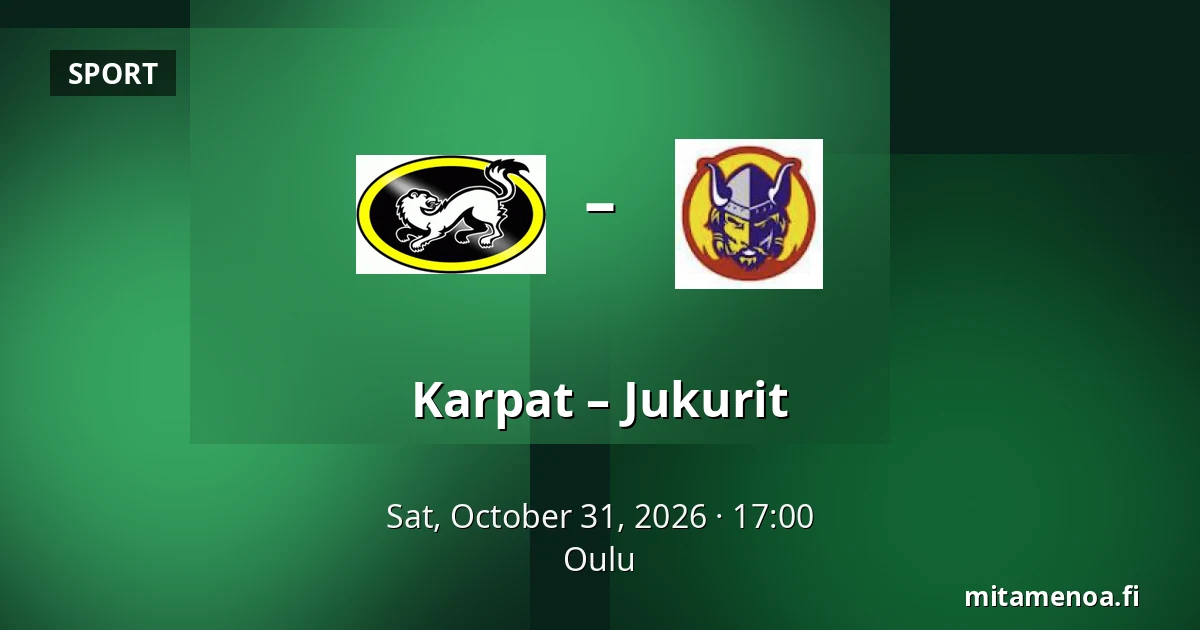 Karpat – Jukurit — Oulu