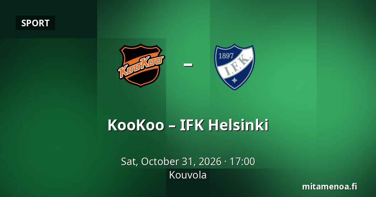 KooKoo – IFK Helsinki — Kouvola