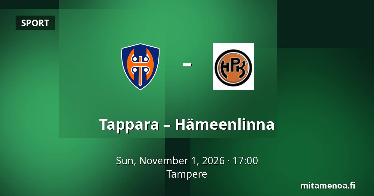 Tappara – Hameenlinna — Tampere