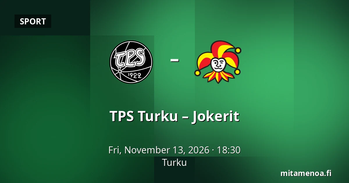 TPS Turku – Jokerit — Turku
