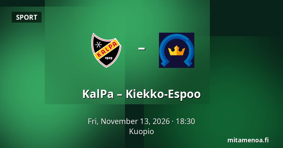 KalPa – Kiekko-Espoo — Kuopio