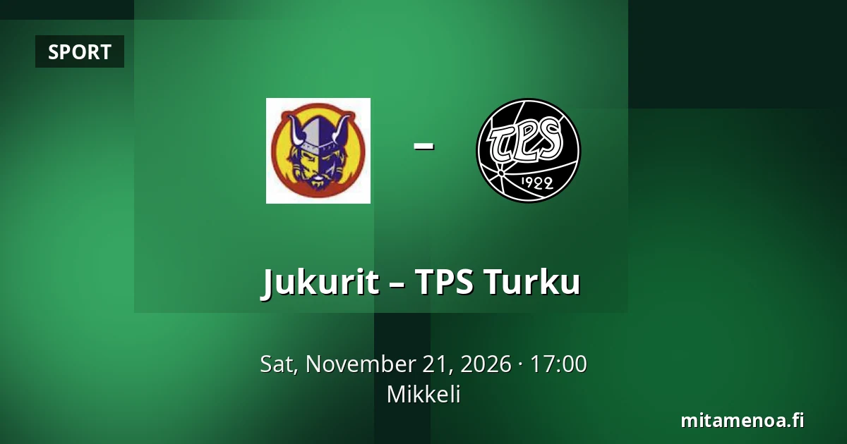 Jukurit – TPS Turku — Mikkeli