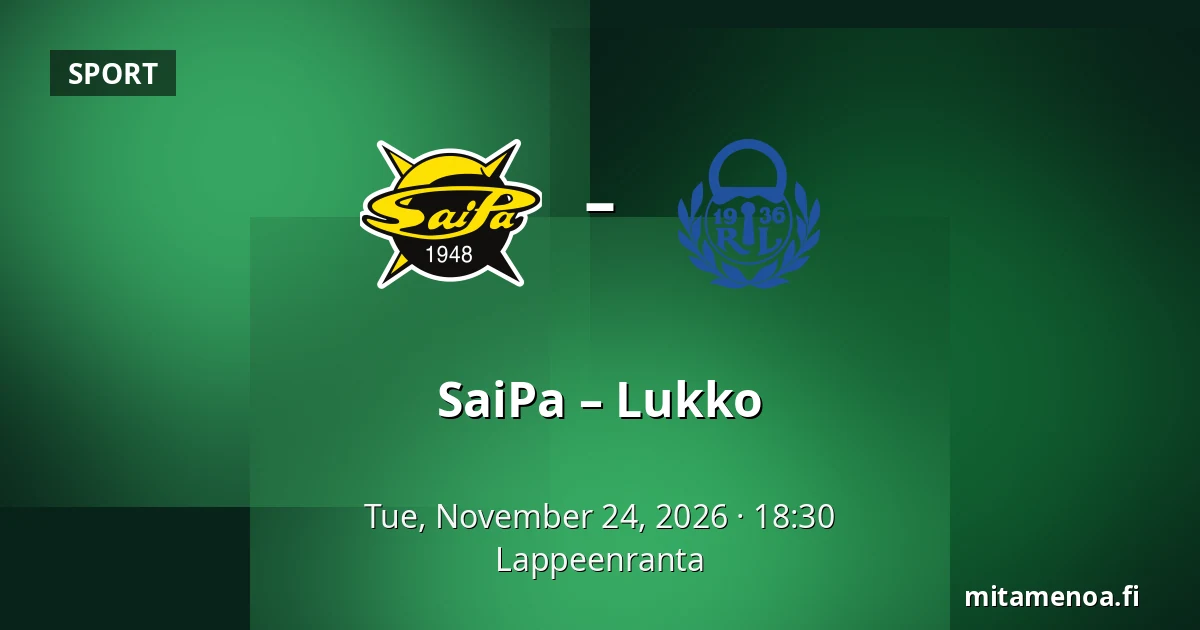 SaiPa – Lukko — Lappeenranta