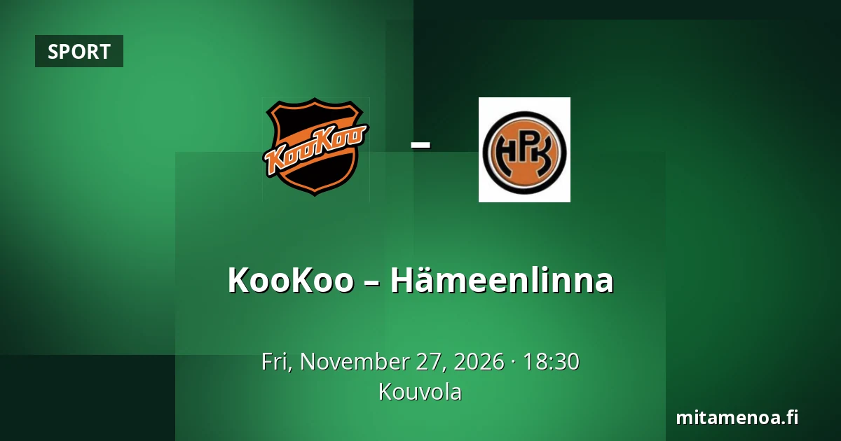 KooKoo – Hameenlinna — Kouvola